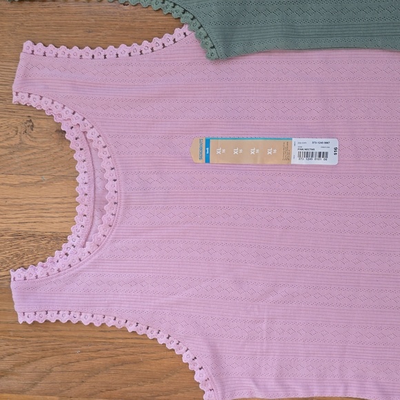 THEREABOUTS BRAND GIRLS PINK AND GREEN SUMMER TANK TOPS BUNDLE SIZE XL 16 - Picture 2 of 9